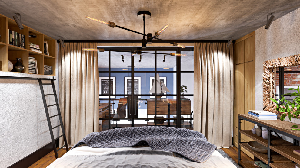 Спальня, антресольный этаж