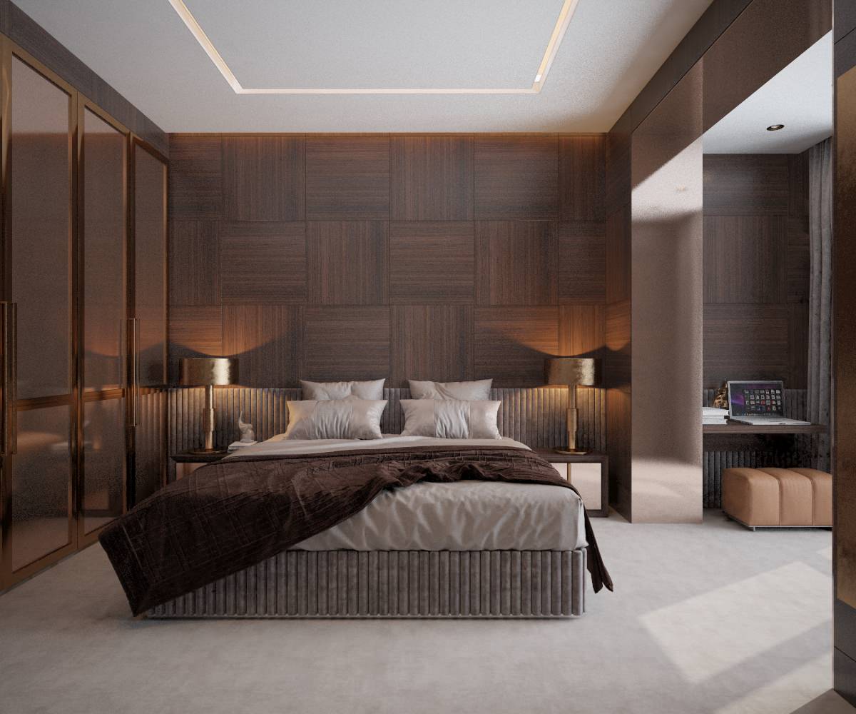 ЖК Ред  Сайд - 87 кв.м. современный стиль и темные акценты