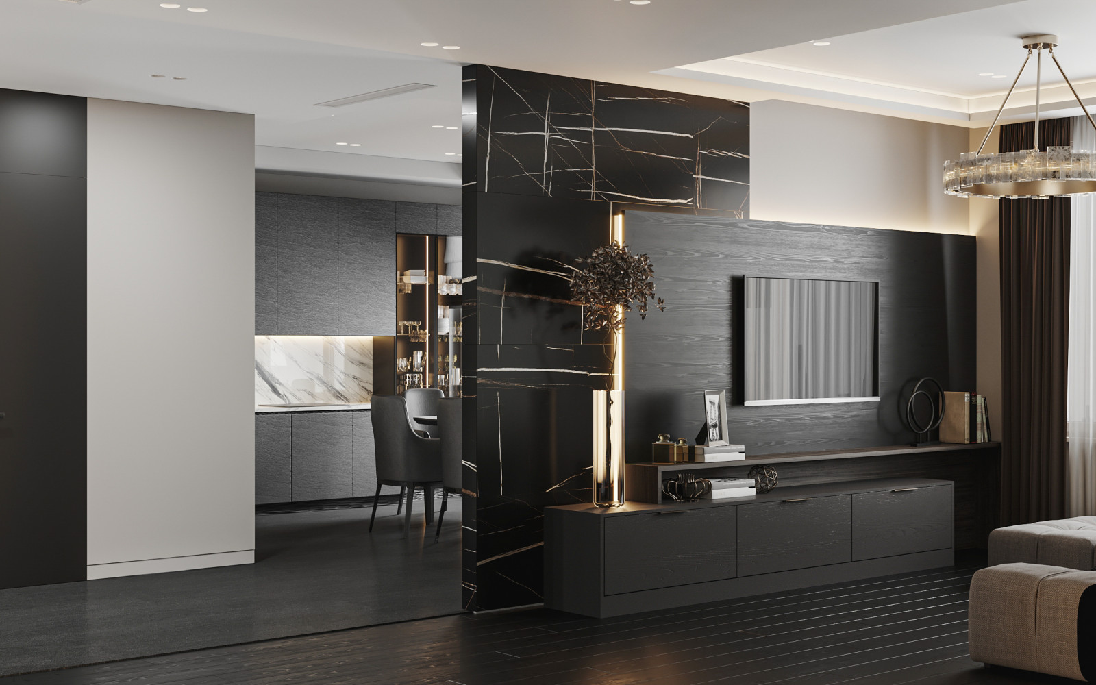 Зона гостиной