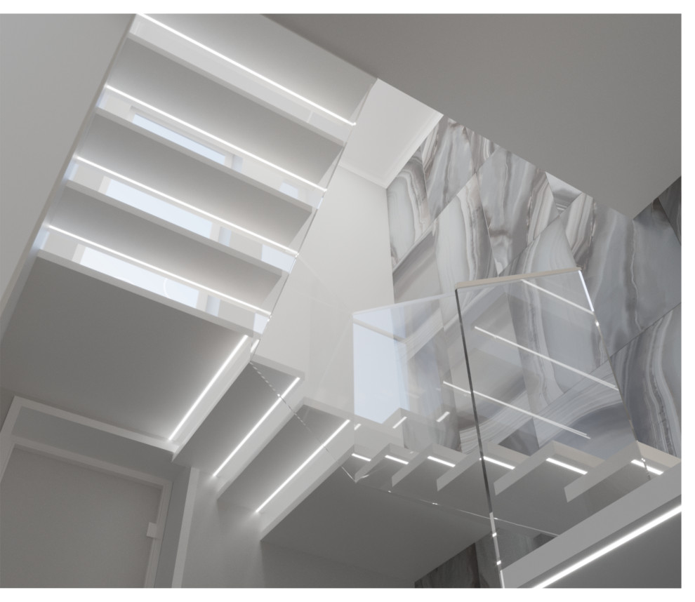 Проект интерьера двухэтажного дома