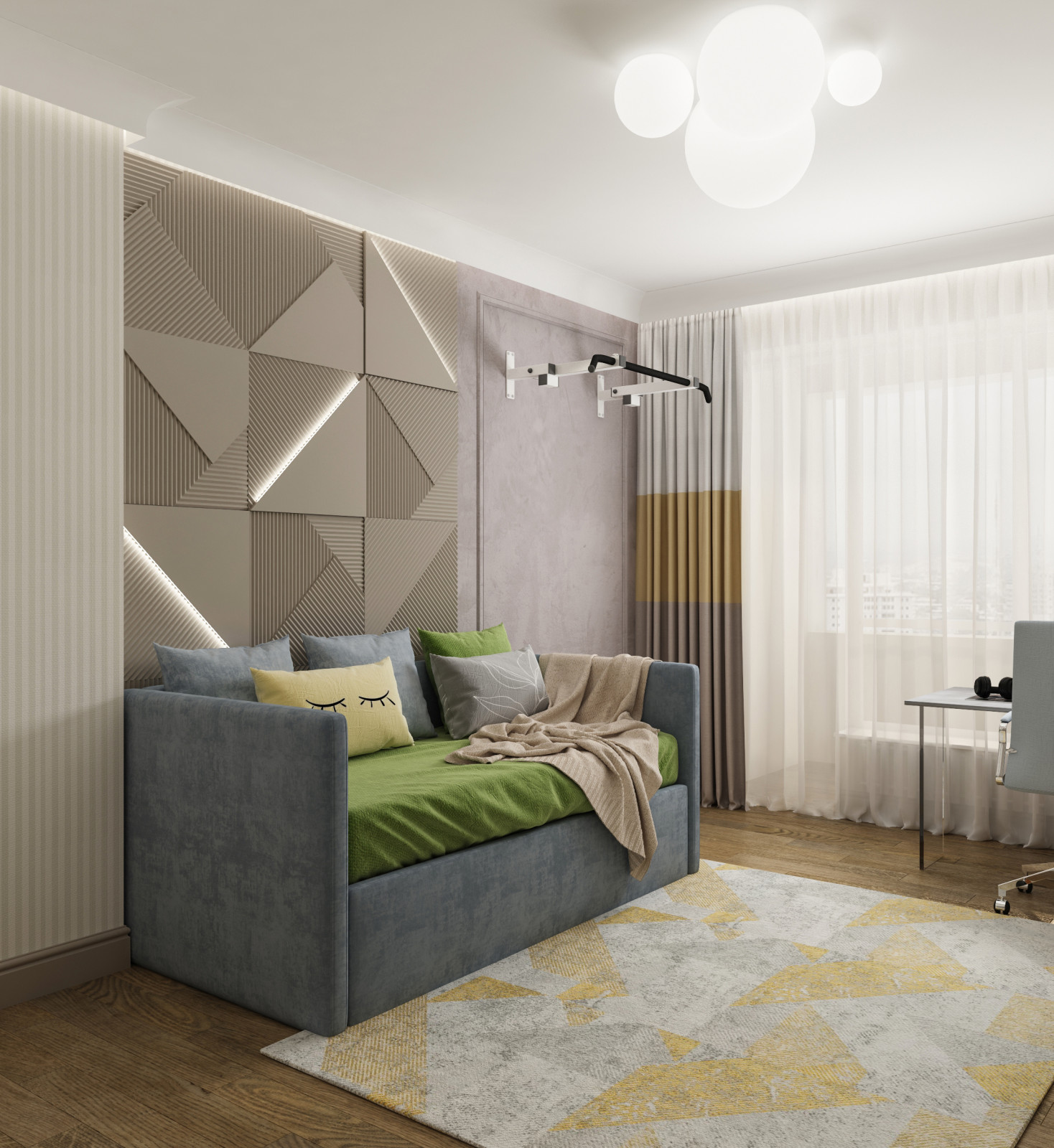 Проект интерьера 4-комнатной квартиры 115 кв.м в ЖК «Черняховского 19»