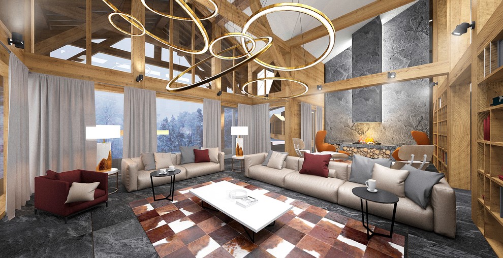 Обложка проекта: Дом в Аржаниках, разделенный на 3 части, основная, гостевая и оздоровительная