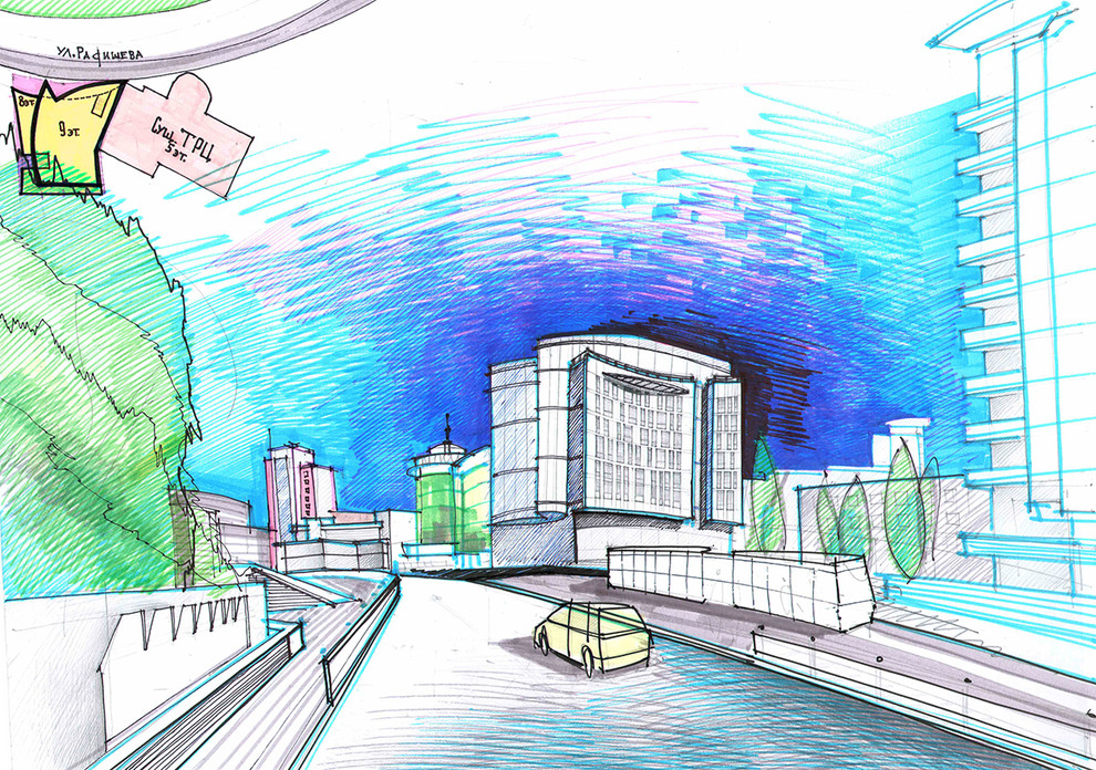 Комплекс административных зданий г. Екатеринбург ул. Радищева 55