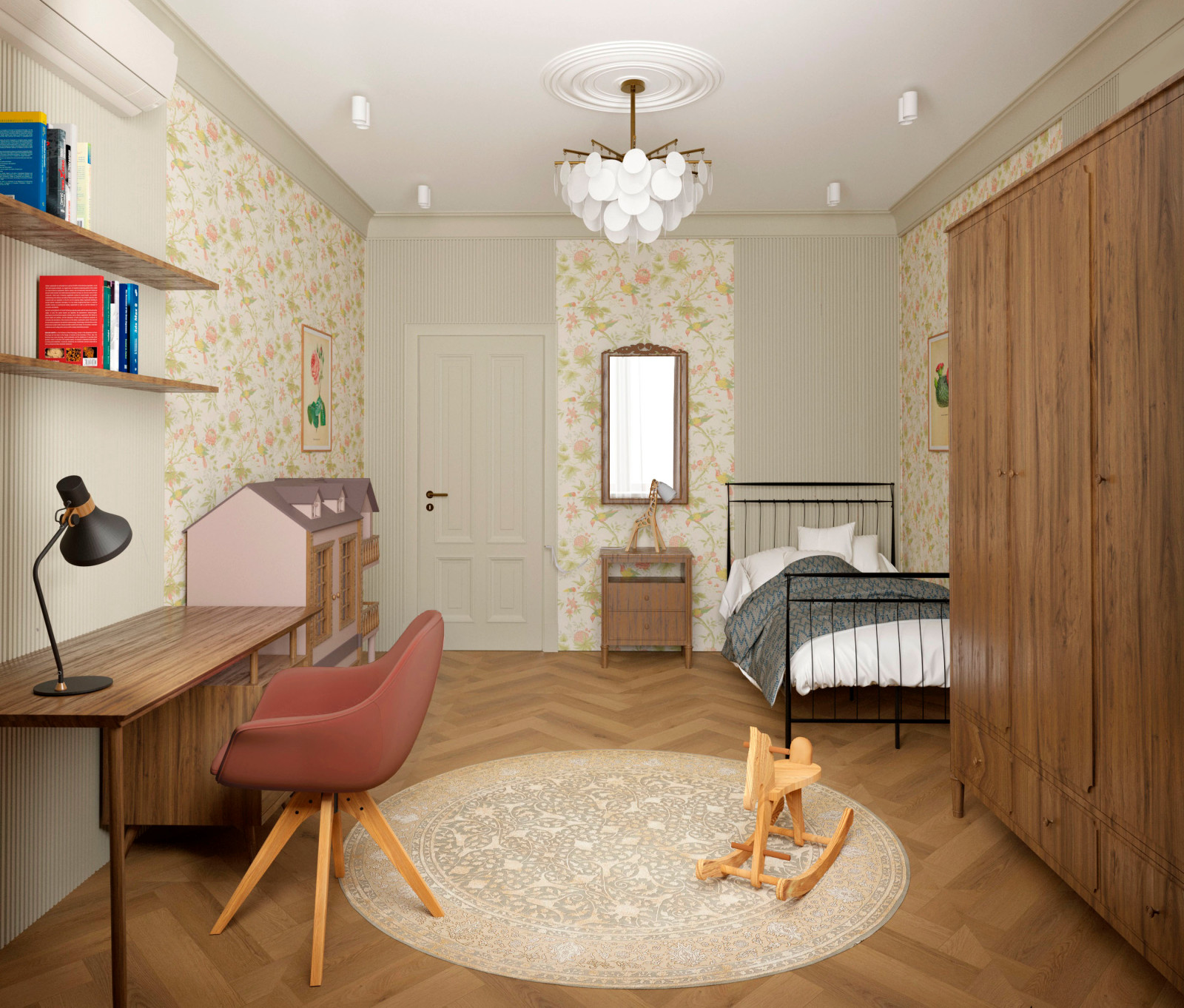 Историческая квартира в Москве, 157 м2