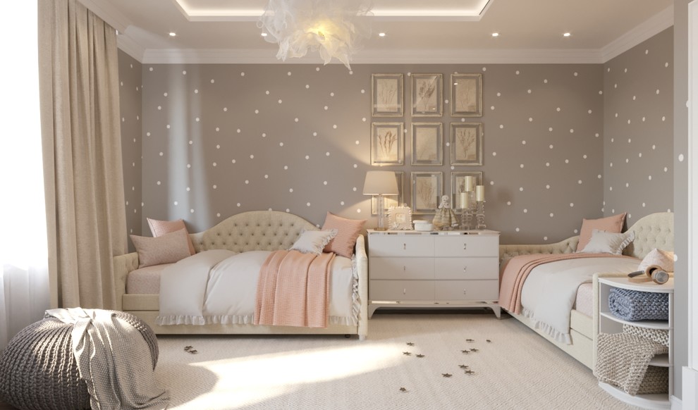 Воздушный интерьер для большой семьи