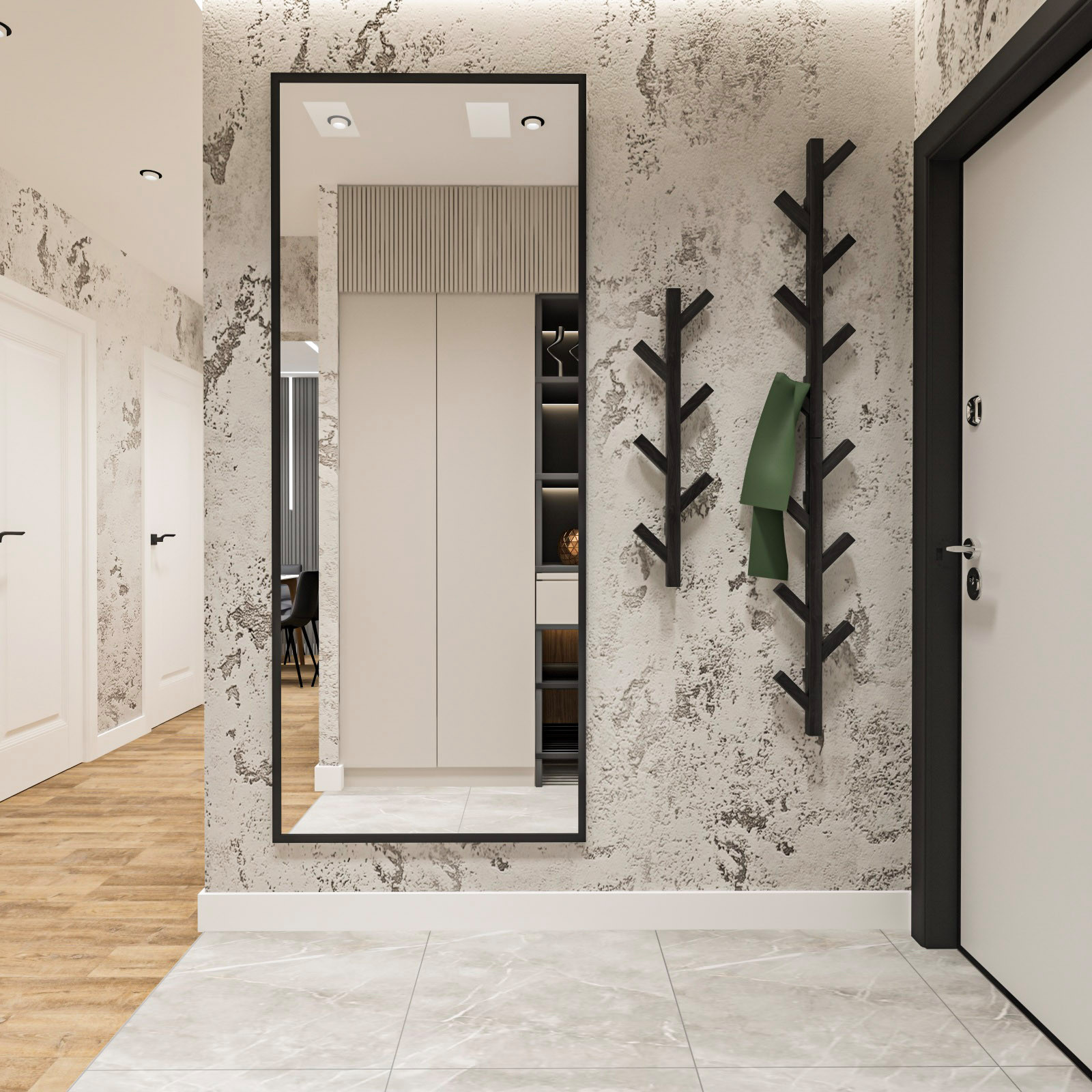 Дизайн-проект квартиры. 2022. Площадь 77,8 м.кв.