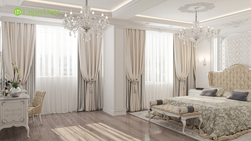 Дизайн трехкомнатной квартиры 120 кв. м в классическом стиле. Фото проекта