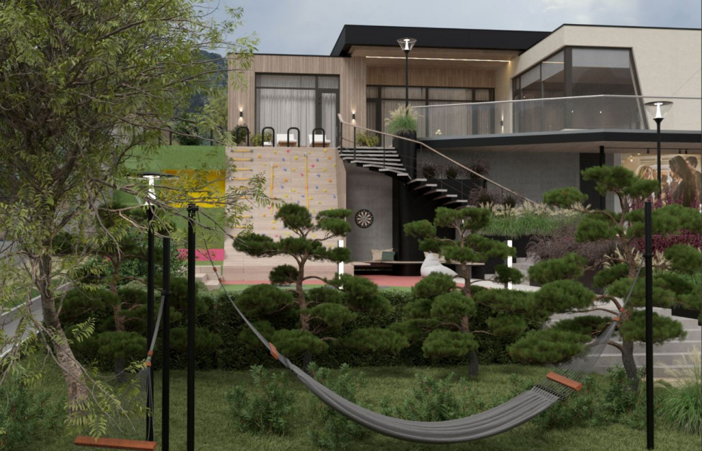 Ландшафтное благоустройство Базайская.