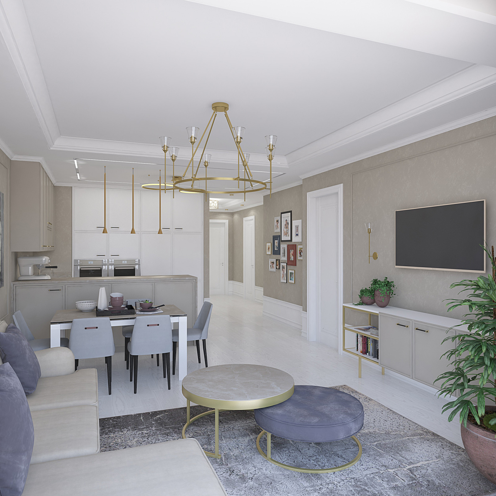 Четырех комнатная квартира 108 м.кв.