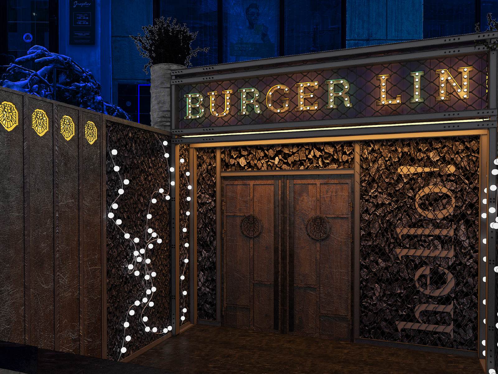 Обложка проекта: Интерьер бургерной в стиле LOFT