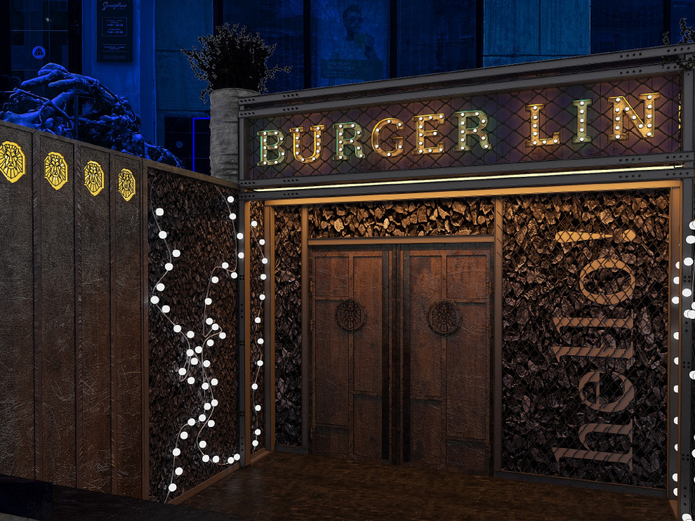 Обложка проекта: Интерьер бургерной в стиле LOFT