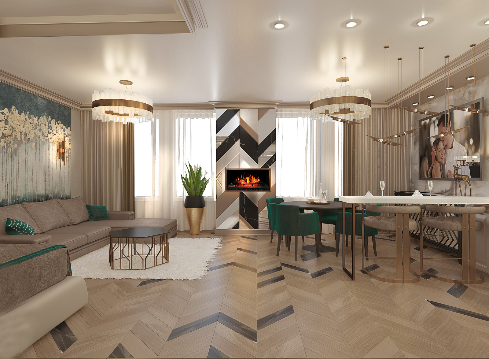 Квартира-студия для молодой семьи