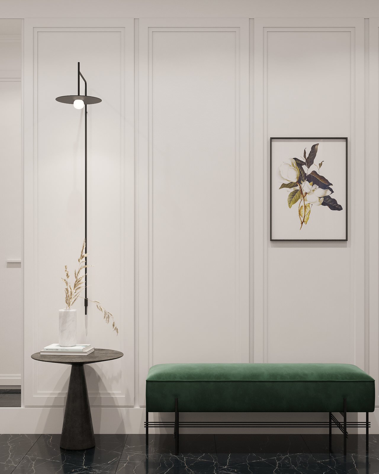 Квартира в стиле неоклассика, Мкр. «Бутово Парк», 68 кв.м.