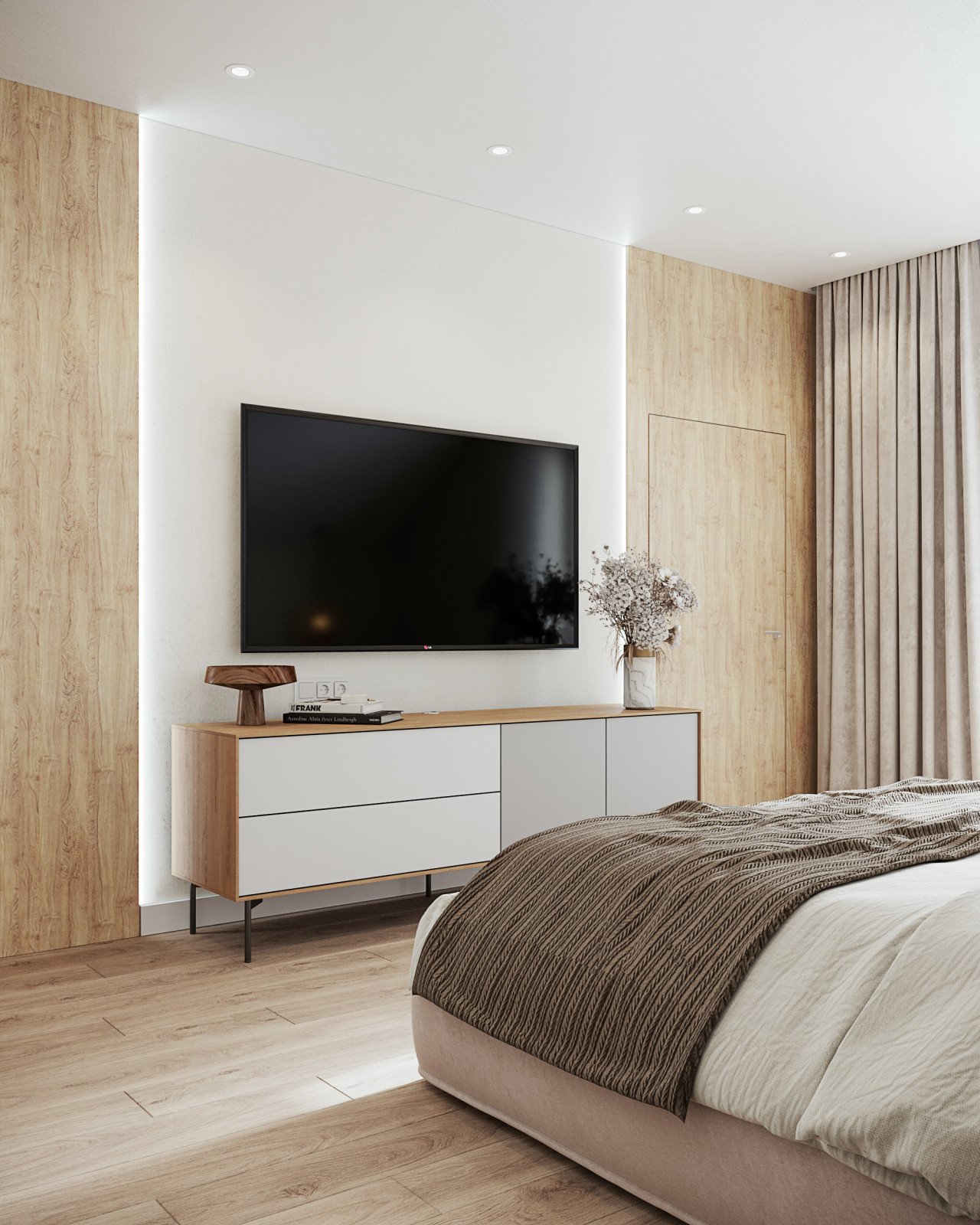 Проект частного дома "Helsinborg", спальня