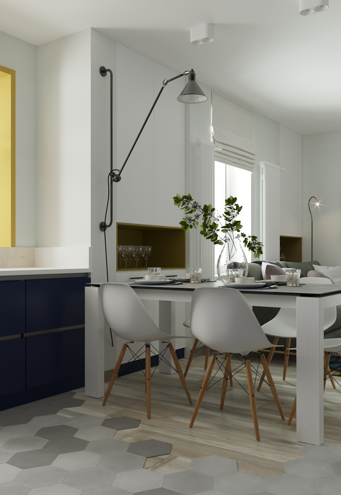 Проект 3-х комнатной квартиры в ЖК "Красный Бор"