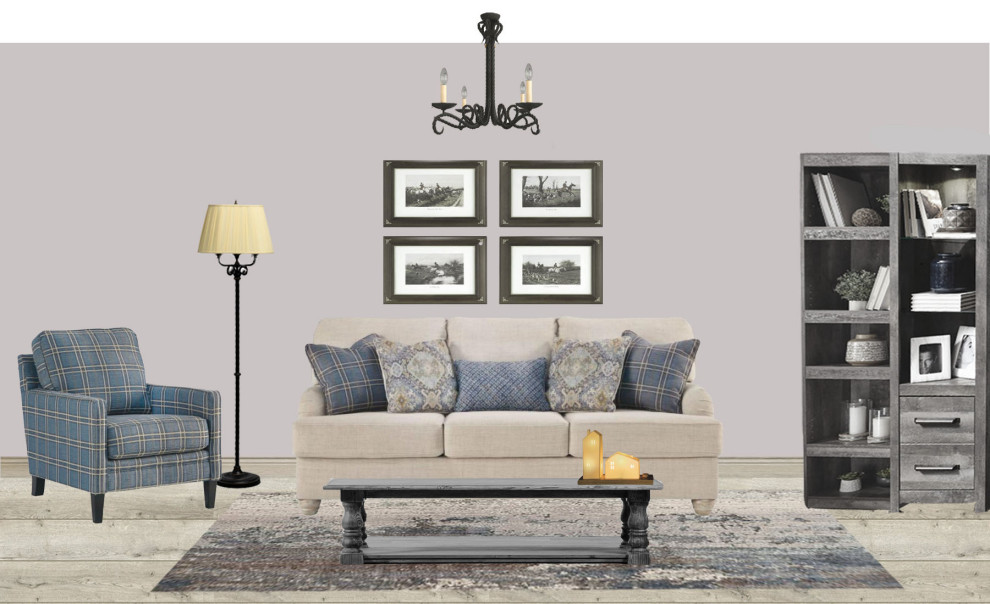 Обложка проекта: 2 d коллажи квартиры в деревенском стиле