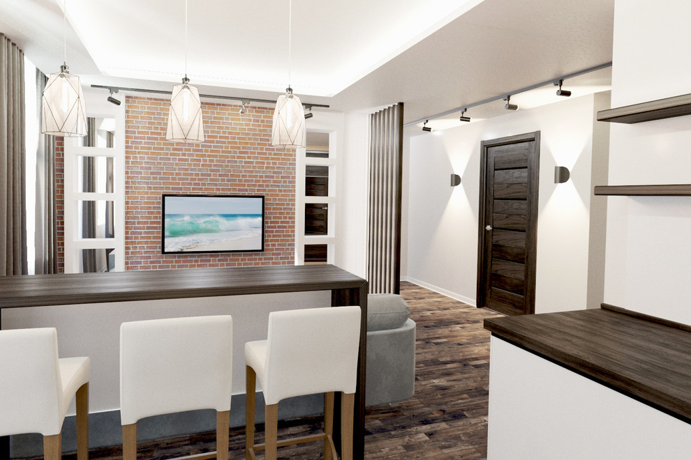 Кухня гостиная на Краснолесья