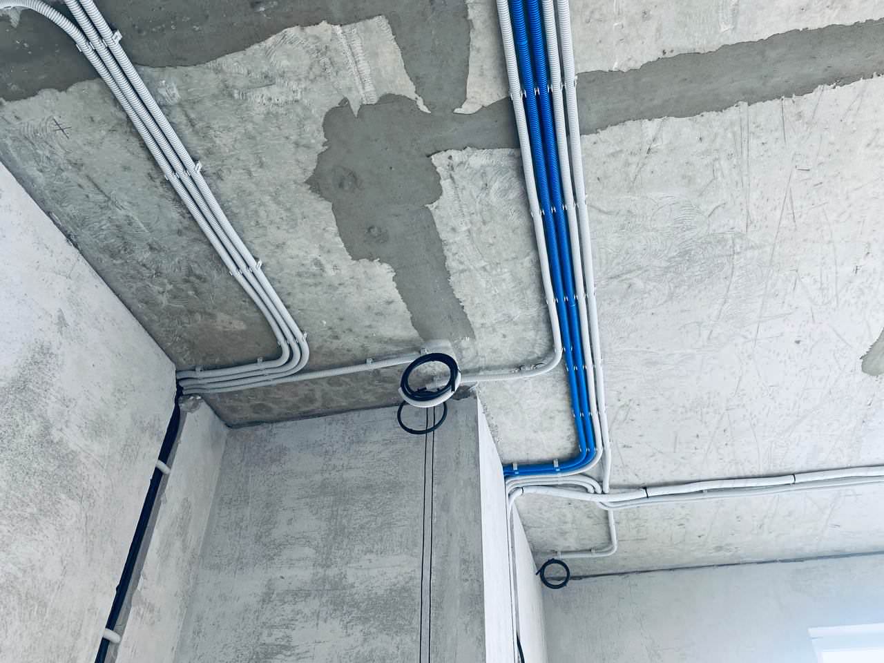 ЖК EVER электромонтаж в квартире студии 30m2