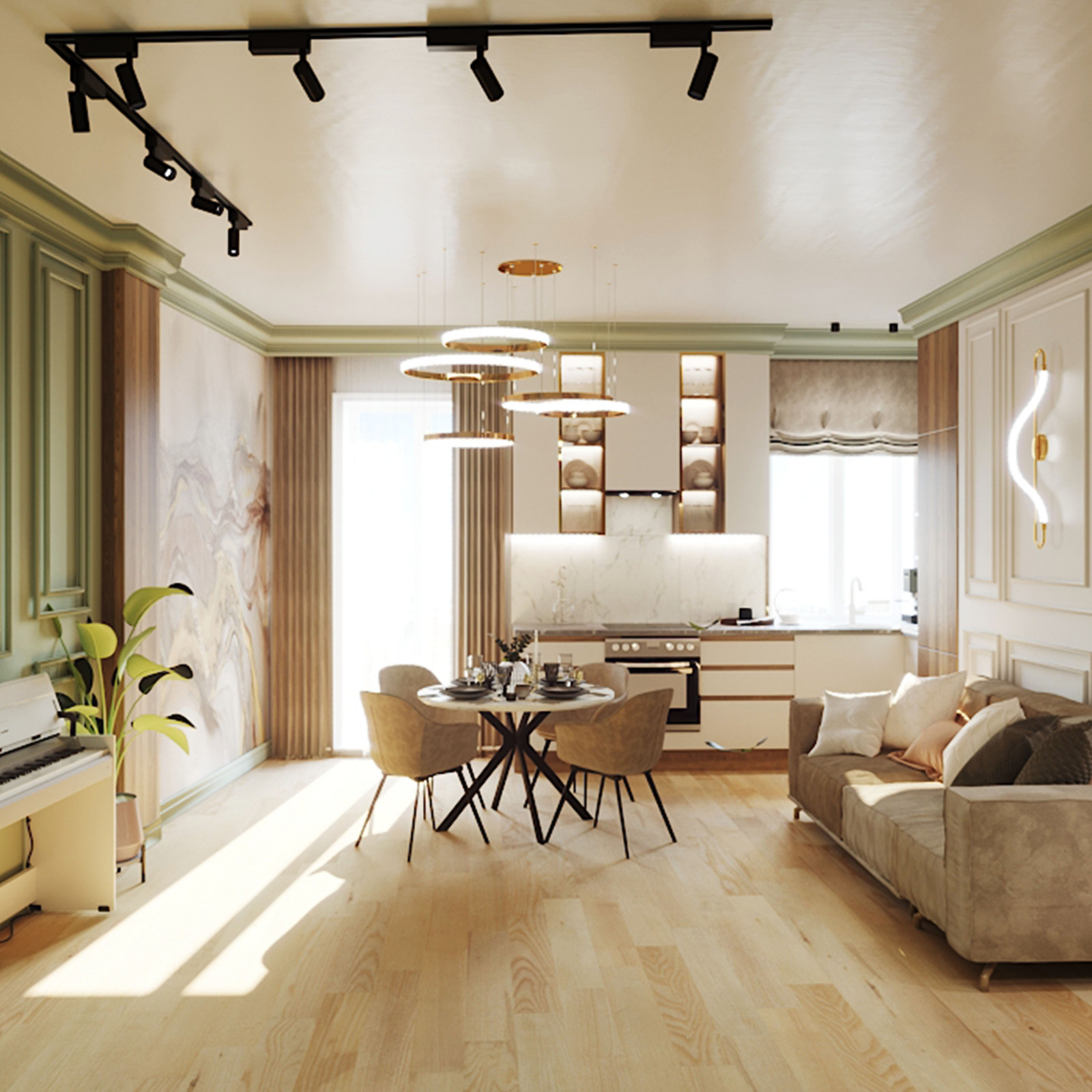 Дизайн квартиры 50 кв.м.