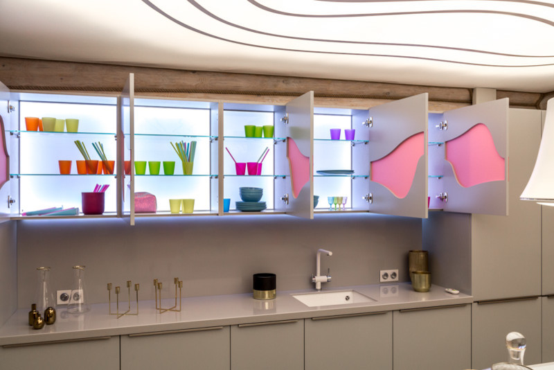 Карим Рашид и Диана Балашова в проекте с потолками Cerutti ST