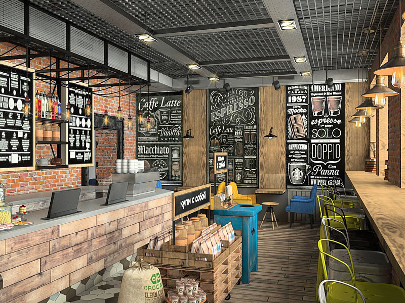 интерьер кофейни в г. Кемерово