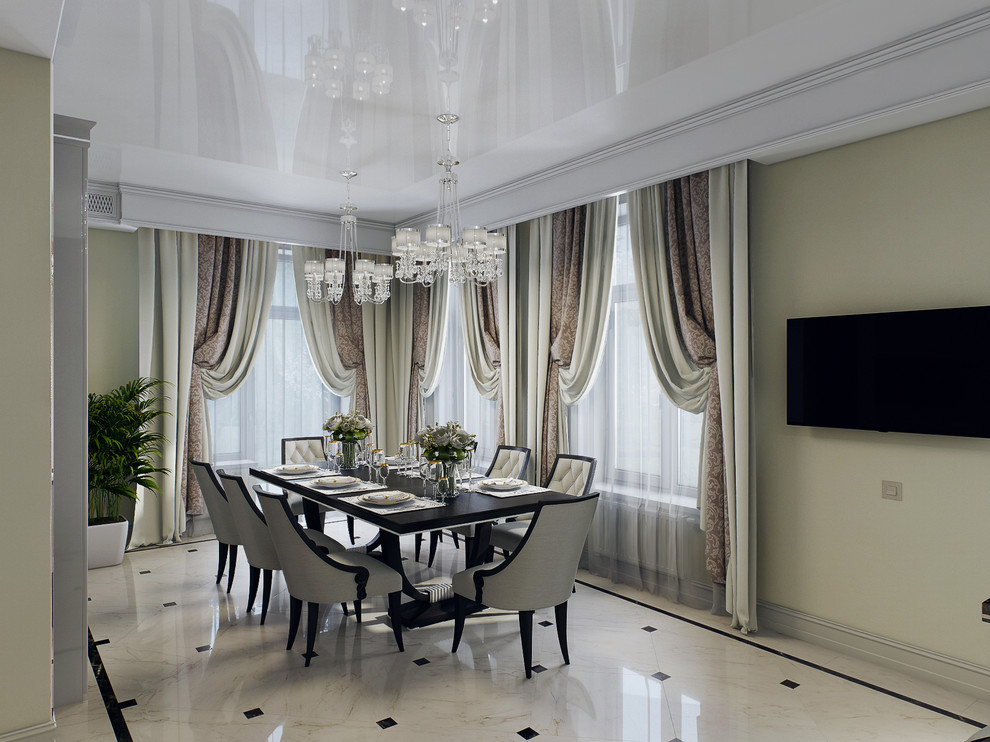 Интерьер в стиле современной классики с элементами Ар Деко.