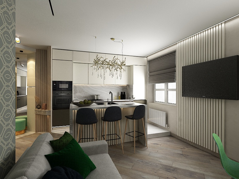 Квартира изумрудная