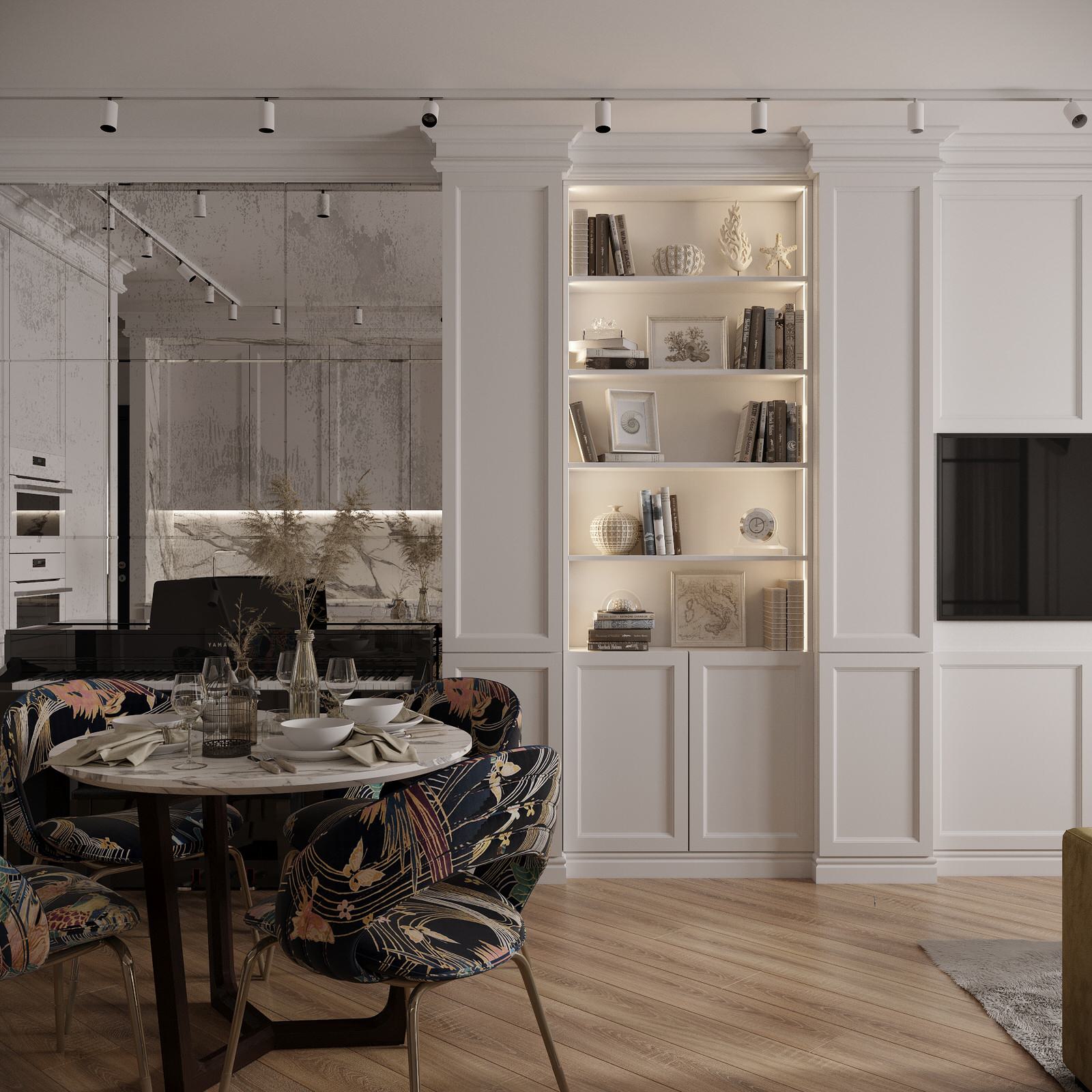 Дизайн интерьера студии, фьюжн