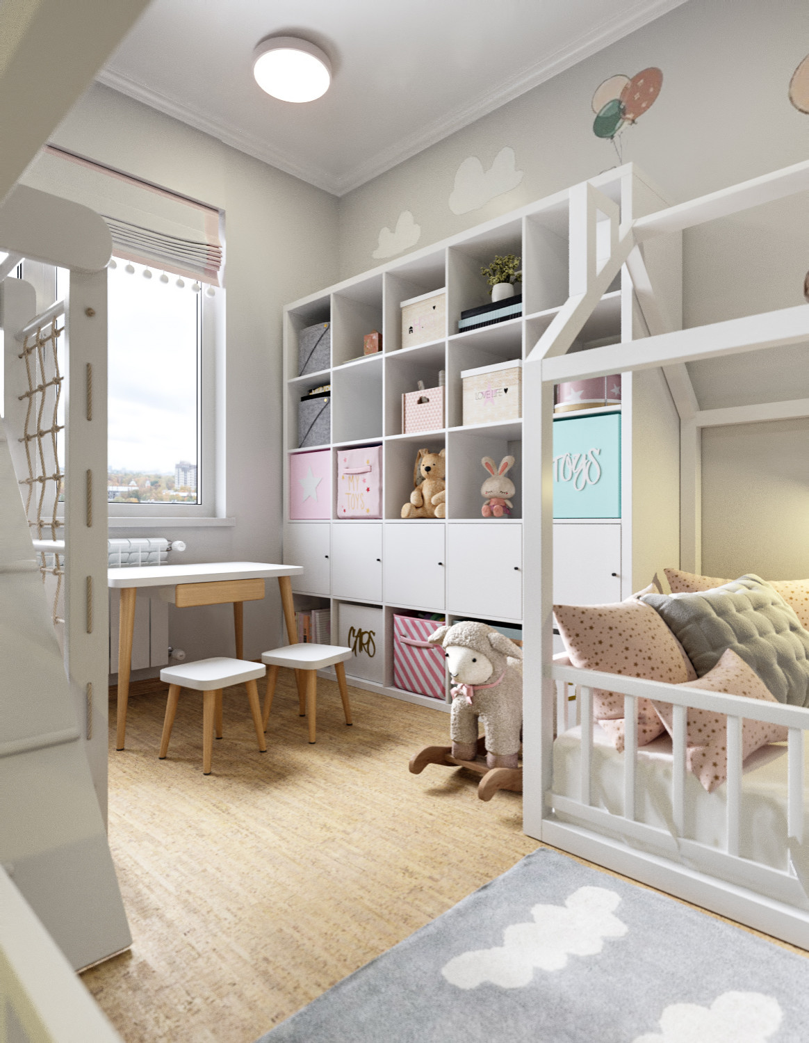 Комната для двойняшек 3 года