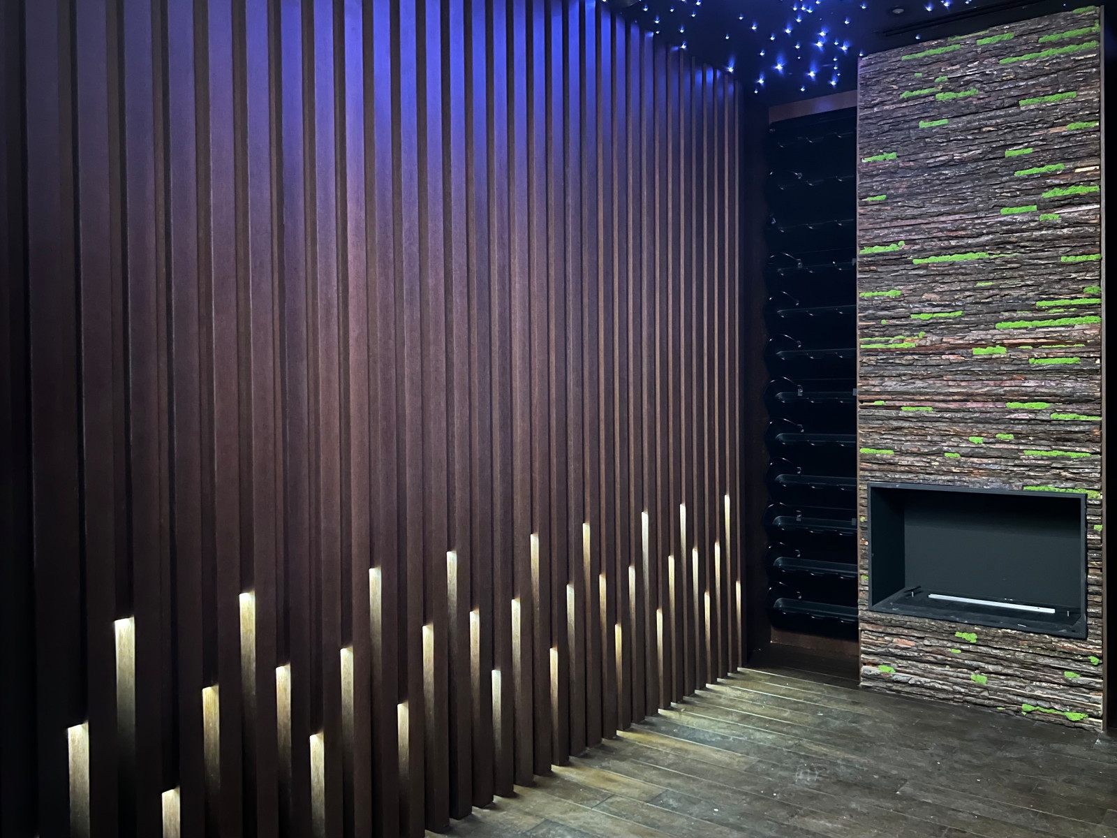 Обложка проекта: Баффели с подсветкой, скрытые двери с подсветкой