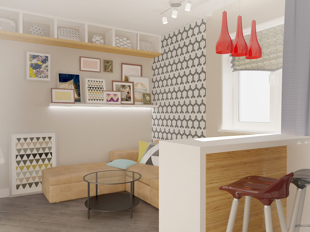 Обложка проекта: Кухня-гостиная "Солнечная"