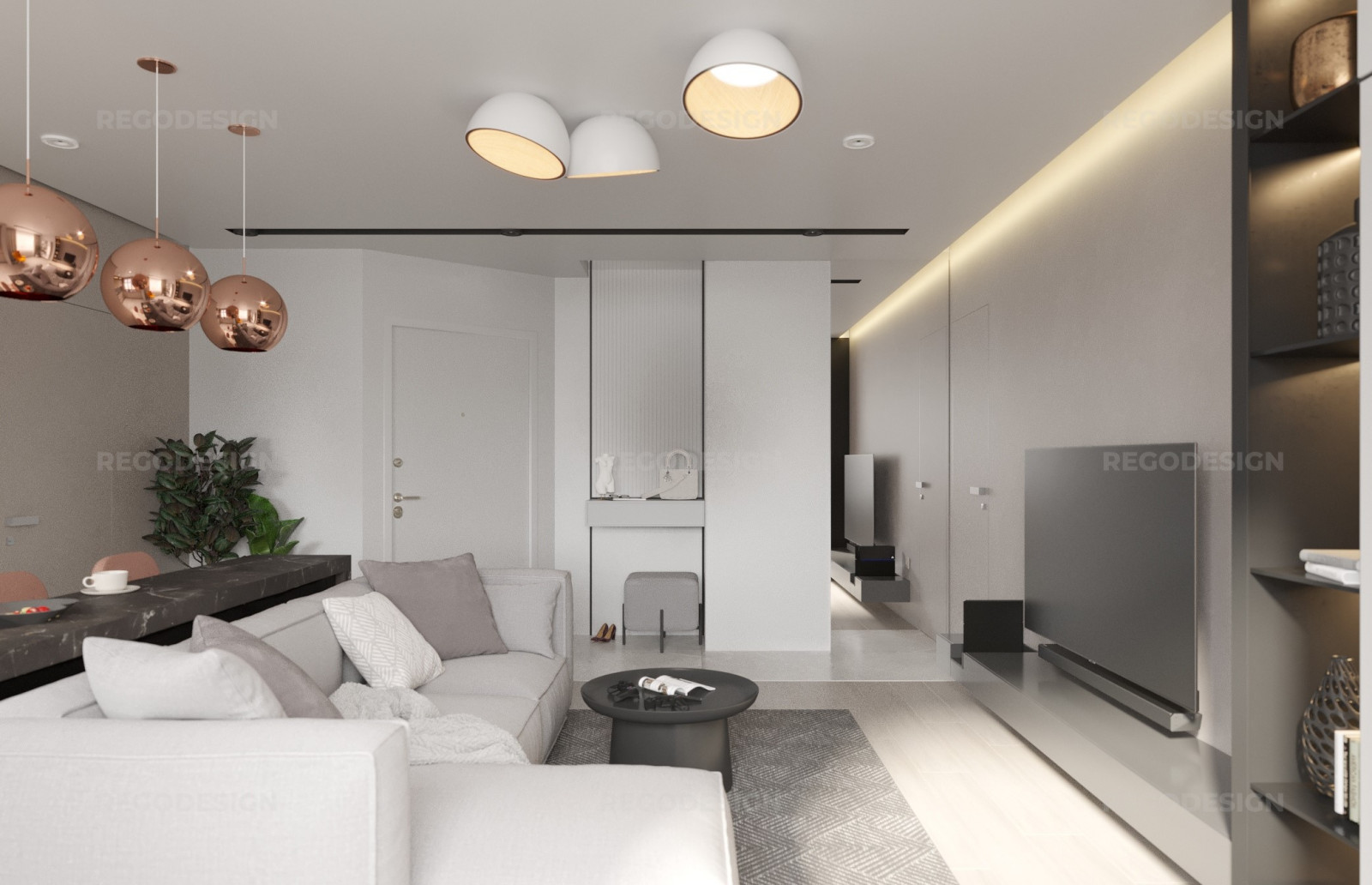 № 53 ДИЗАЙН КВАРТИРЫ 54 КВ.М. УЛ. СУХОПУТНАЯ