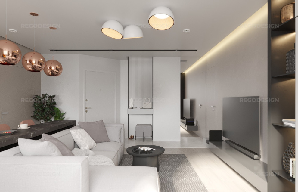 № 53 ДИЗАЙН КВАРТИРЫ 54 КВ.М. УЛ. СУХОПУТНАЯ