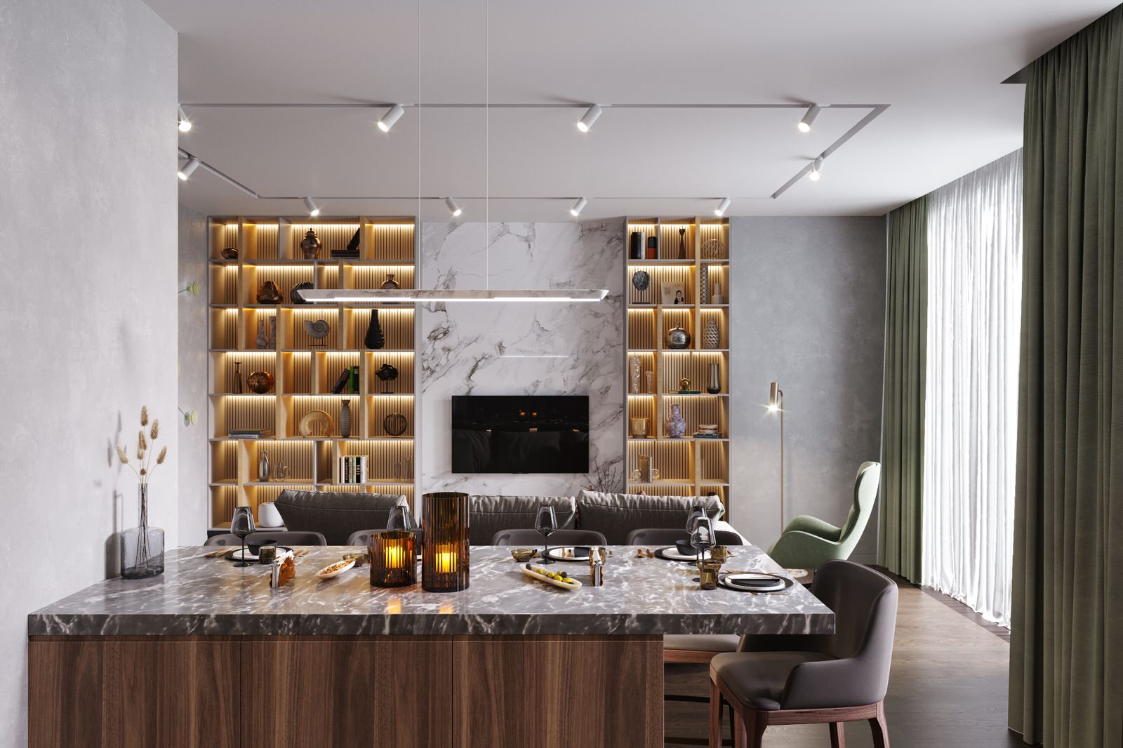 Квартира 110 кв. м. в современном стиле ЖК Red Side.