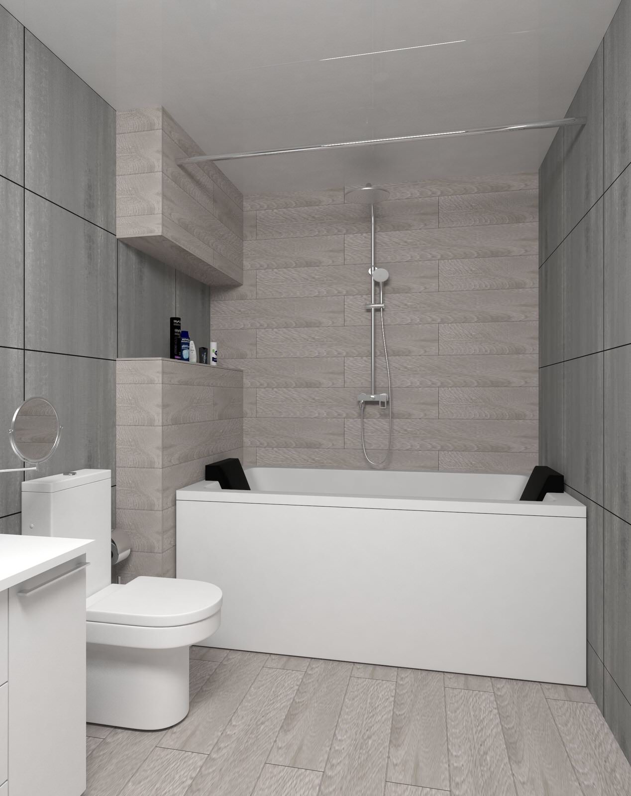 Обложка проекта: Ванная в бетоне.