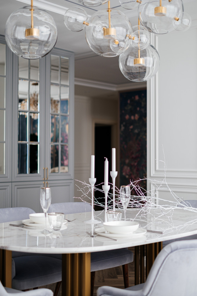 Кухня-гостиная в классическом стиле