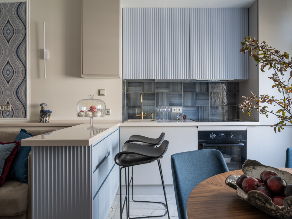 Зона кухни квартиры в ЖК "Испанские кварталы"