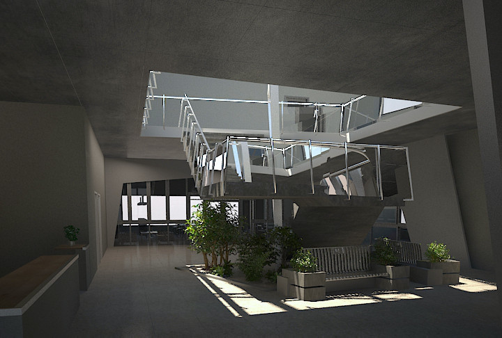 Дизайн-проект вестебюля клуба инновационных технологий