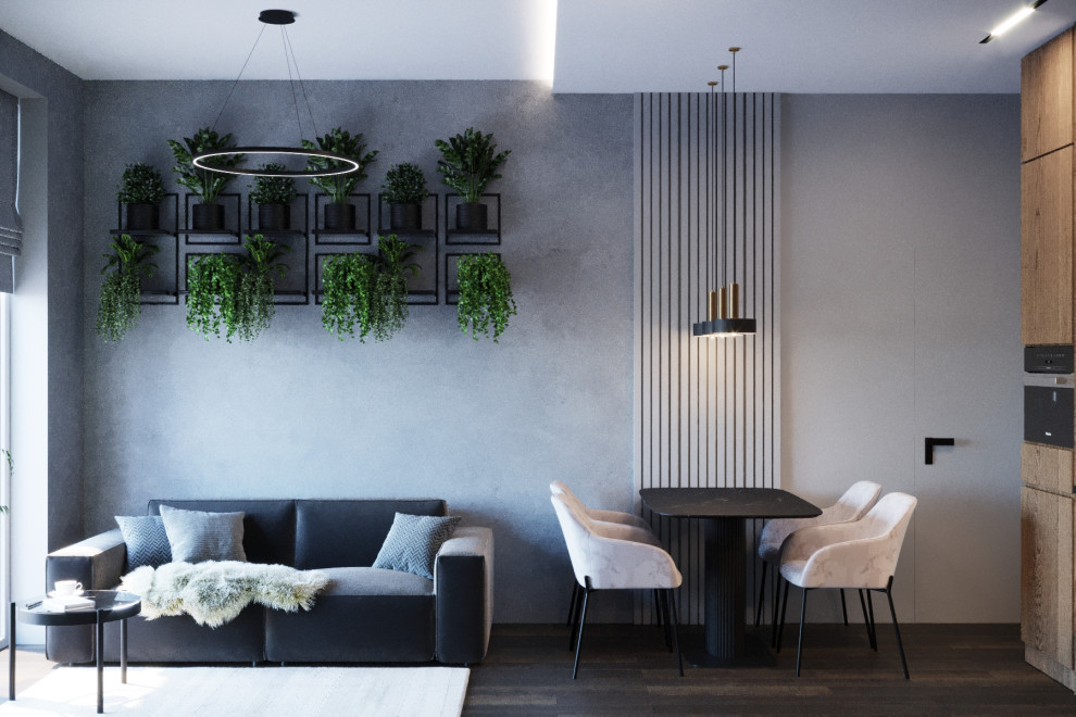 Современная квартира с выразительной отделкой