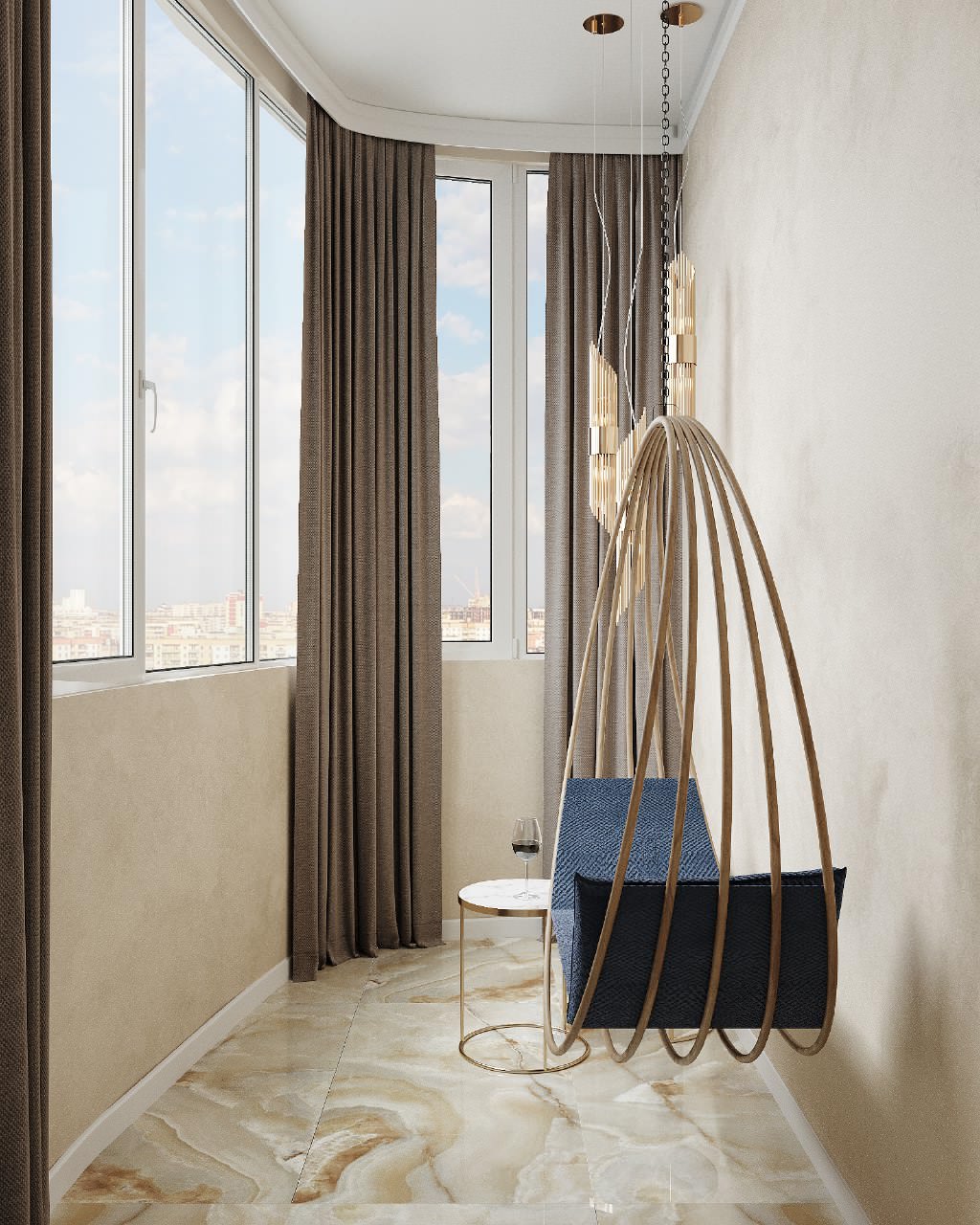 Трехкомнатная квартира площадью 120 м2. Современная классика.