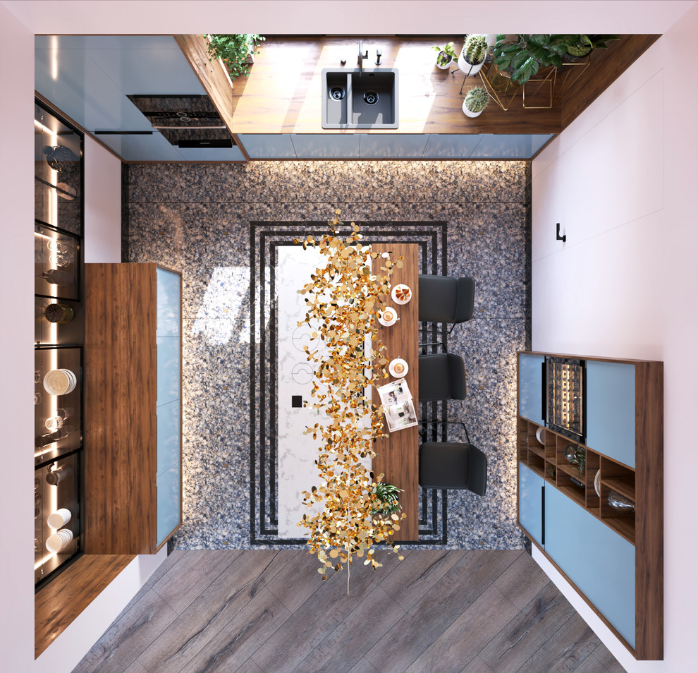 Дом на склоне. Кухня