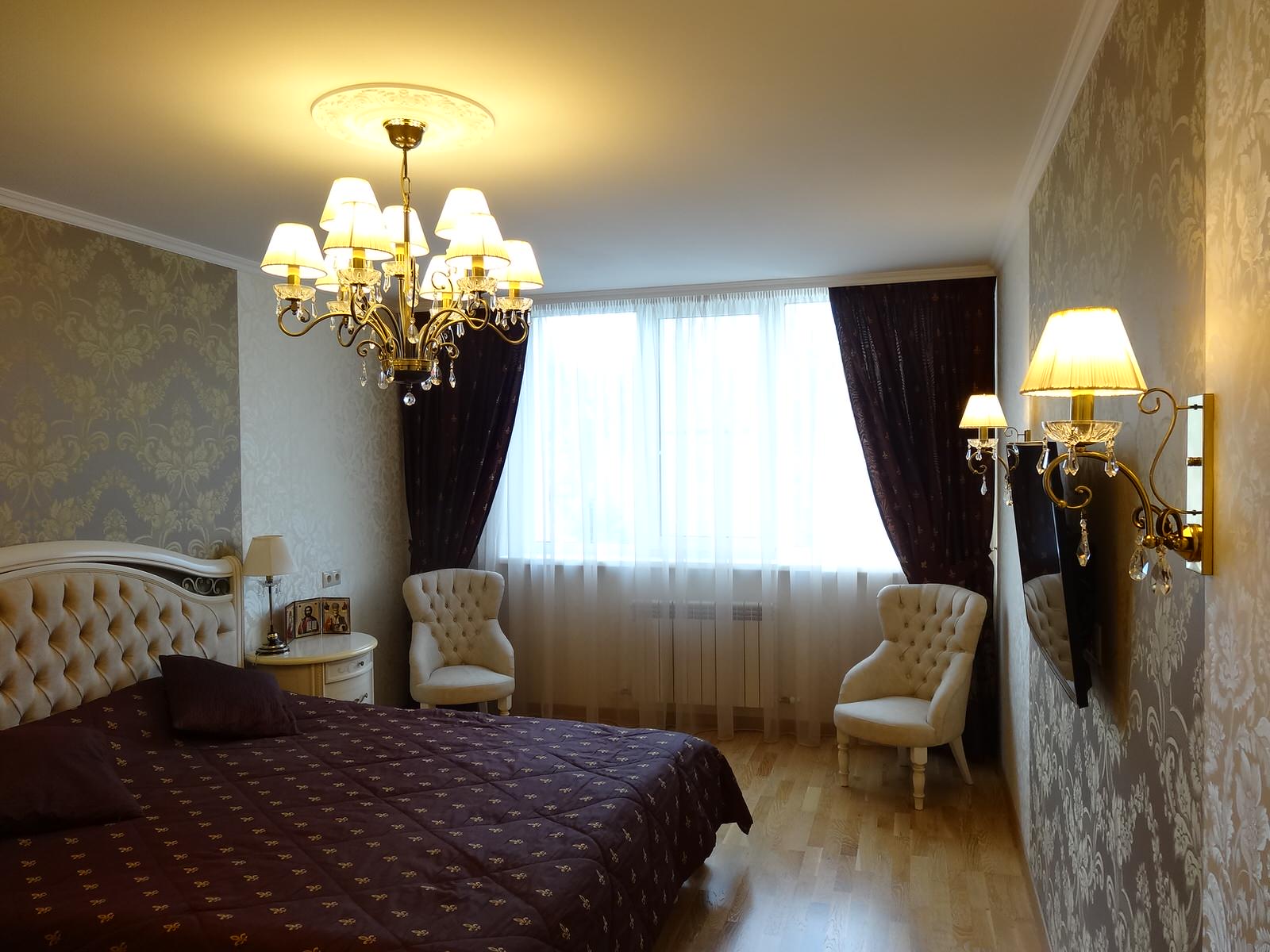 Благородная классика. Загородный дом. Спальня.