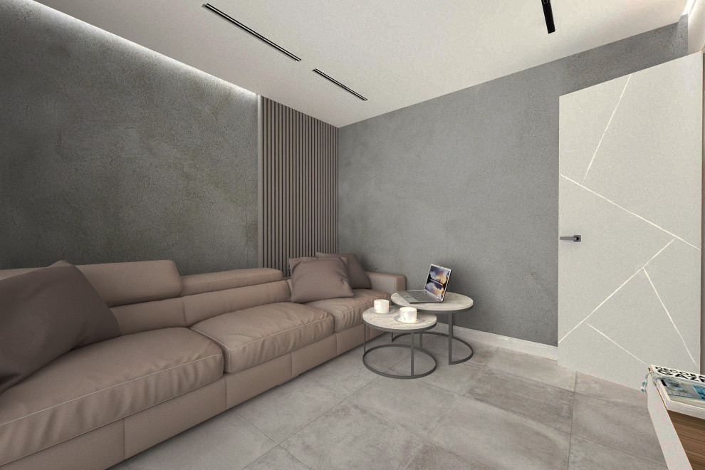 2 х комнатная квартира в стиле лофт с минимализмом