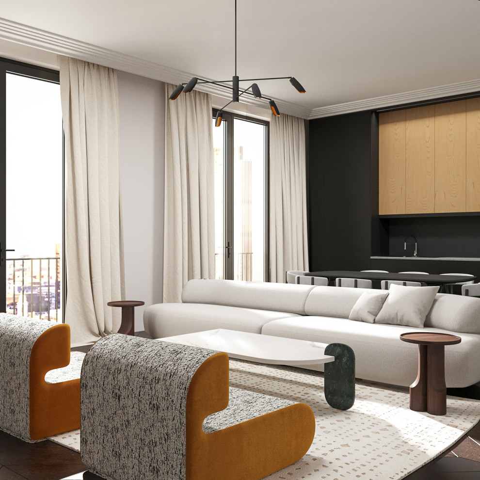 Дизайн-проект апартаментов в центре города