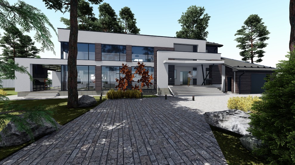 проект реконструкции дома в колодищах, архитектурный проект с визуализацией