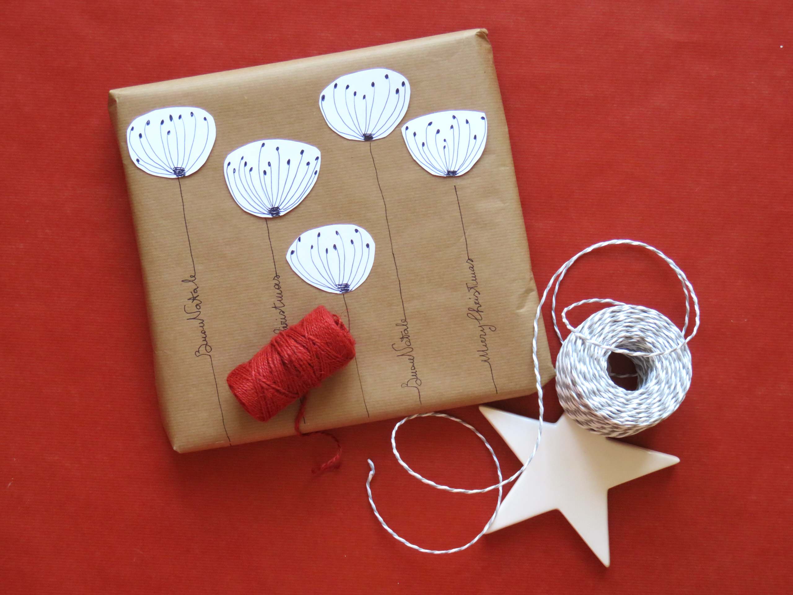 Cвоими руками: Как упаковать подарок на Новый год в крафт-бумагу