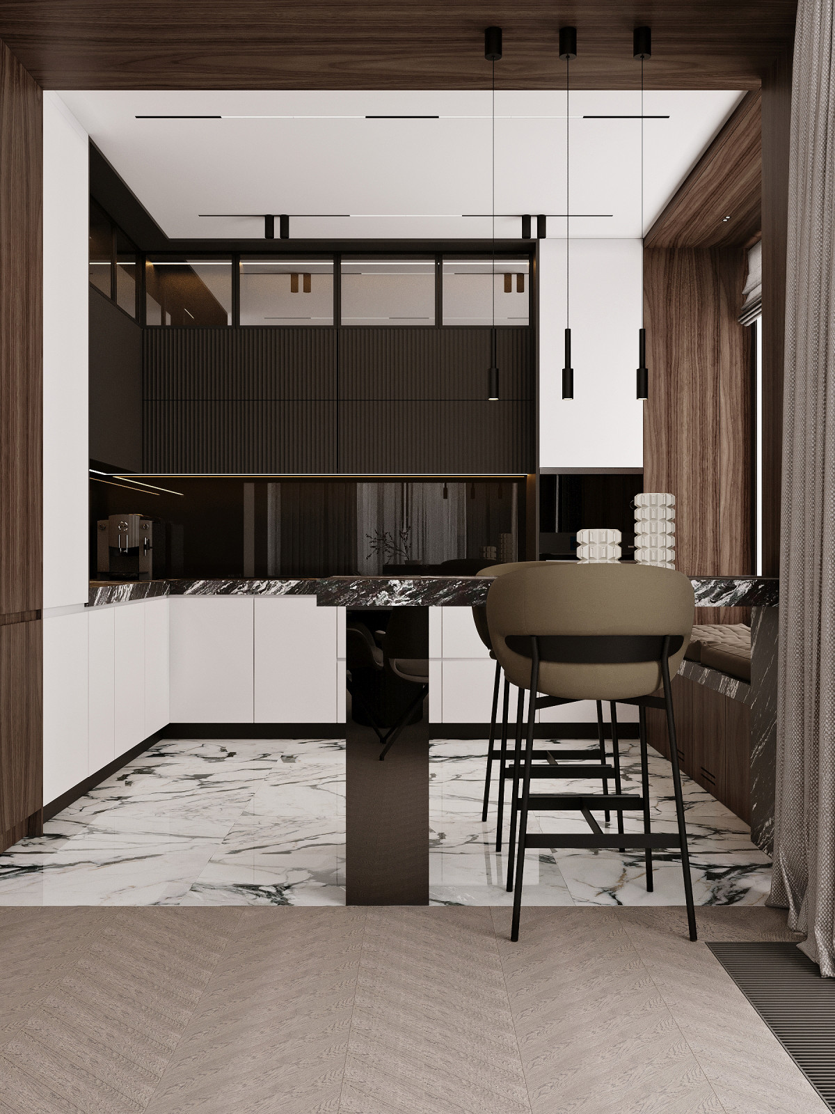 Интерьер в ЖК "Западный порт"