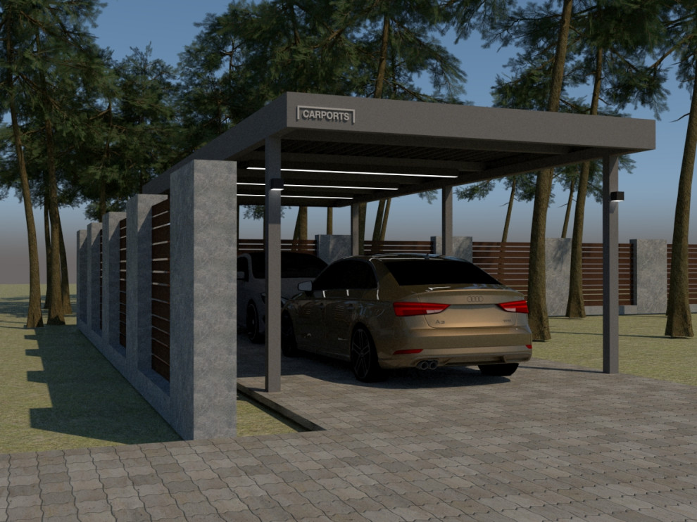 Обложка проекта: Автомобильный навес Carports 2.940