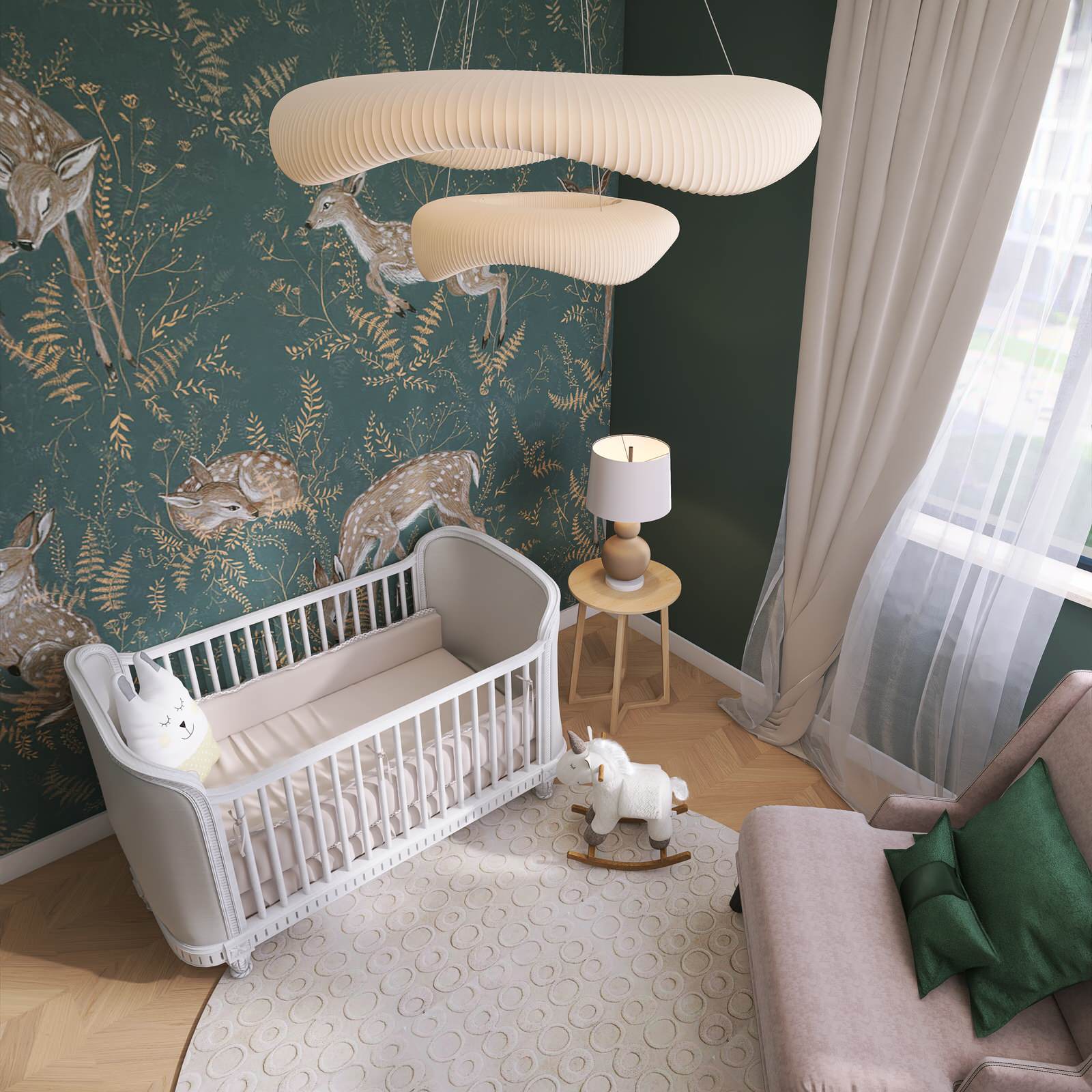 3 комнатная квартира в современном стиле для молодой семьи, Москва