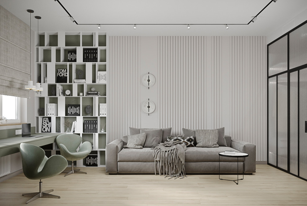 Интерьер 3-хкомнатной квартиры в ЖК "Тушино 2018"